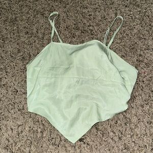 shein light green bandana top